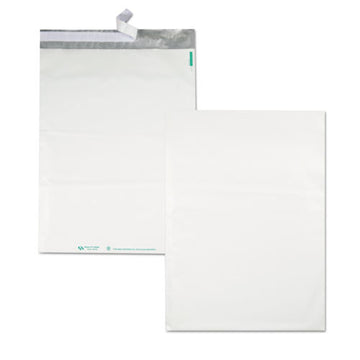Quality Park™ Redi-strip Poly Mailer, #5 1-2, Square Flap, Redi-strip Closure, 14 X 17, White, 100-pack freeshipping - TVN Wholesale